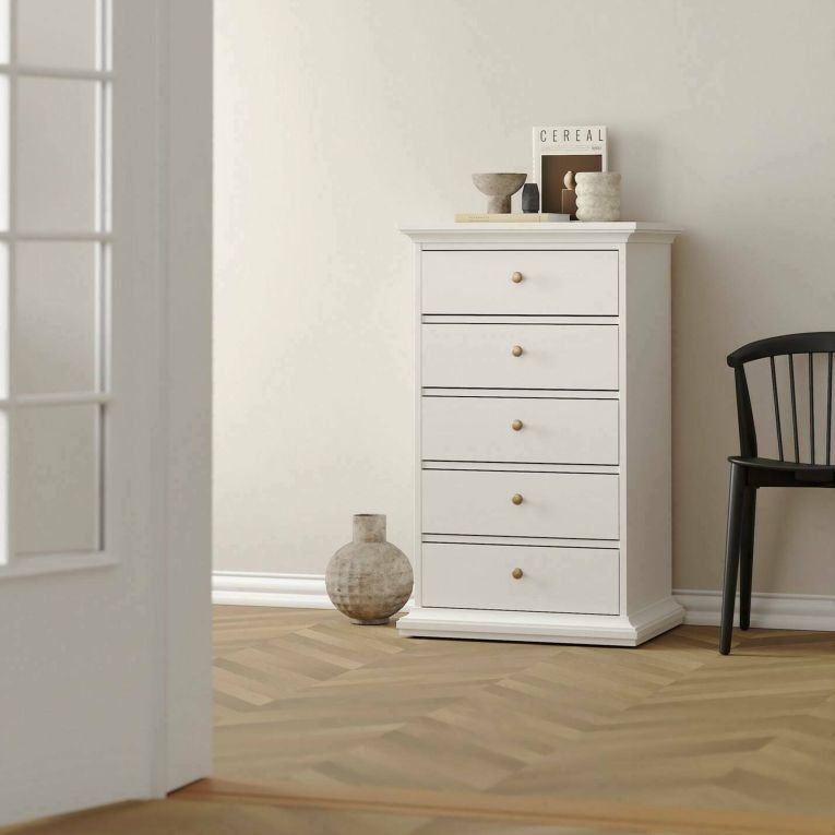 Cassettiera in legno bianca 62x104h cm - Pechino