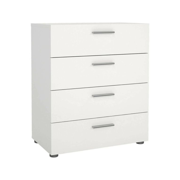Cassettiera in legno bianca 70x82h cm - Aramis