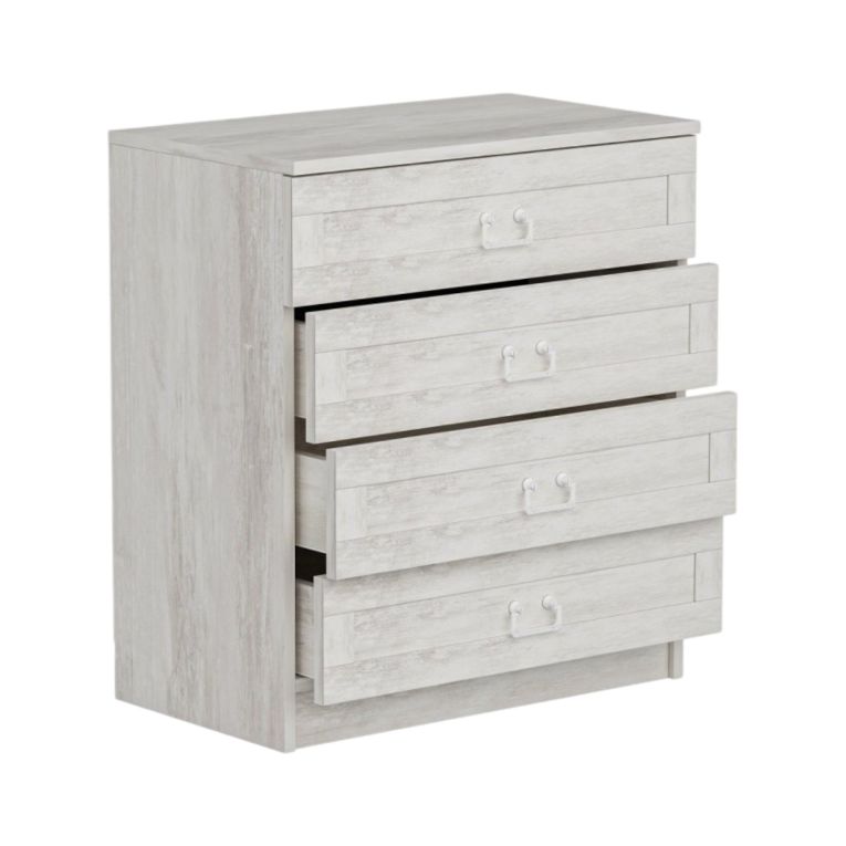 Cassettiera in legno bianca 72x42h cm - Vische