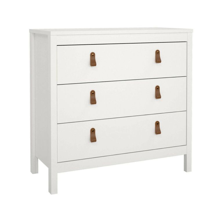 Cassettiera in legno bianca 82x79h cm - Sagar