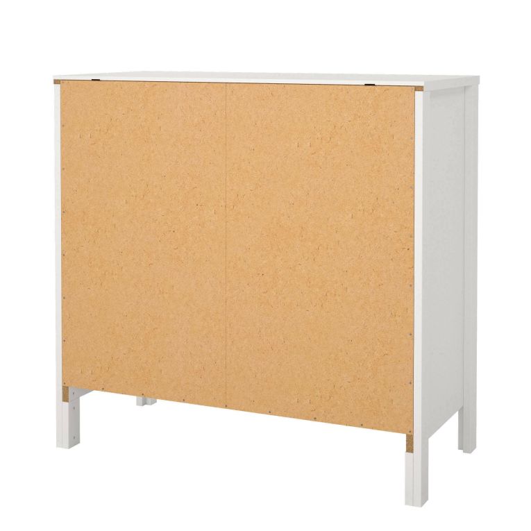 Cassettiera in legno bianca 82x79h cm - Sagar
