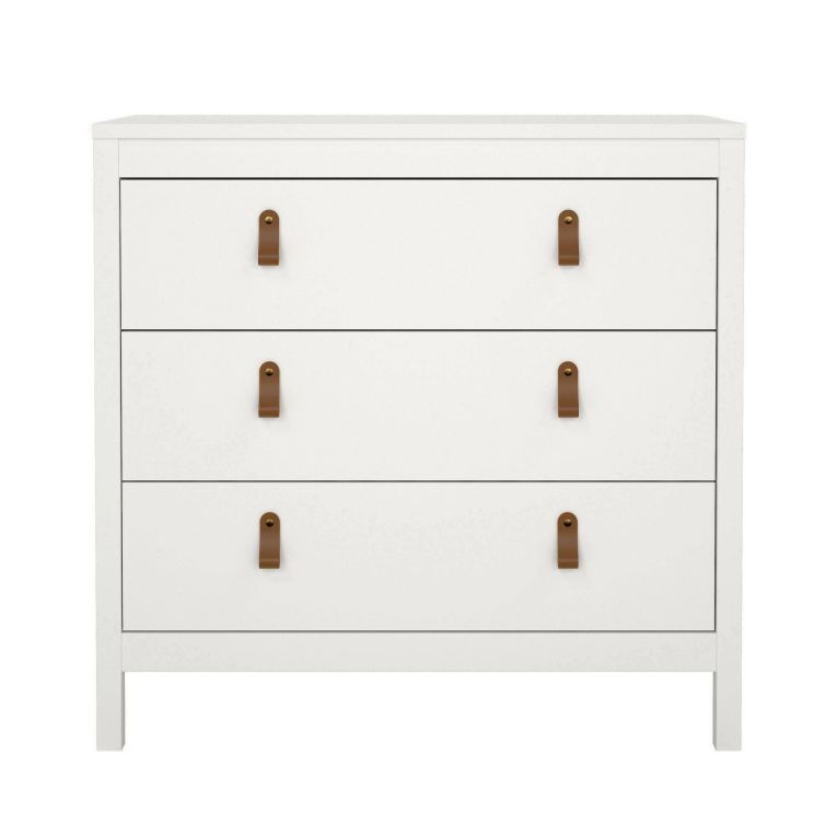 Cassettiera in legno bianca 82x79h cm - Sagar