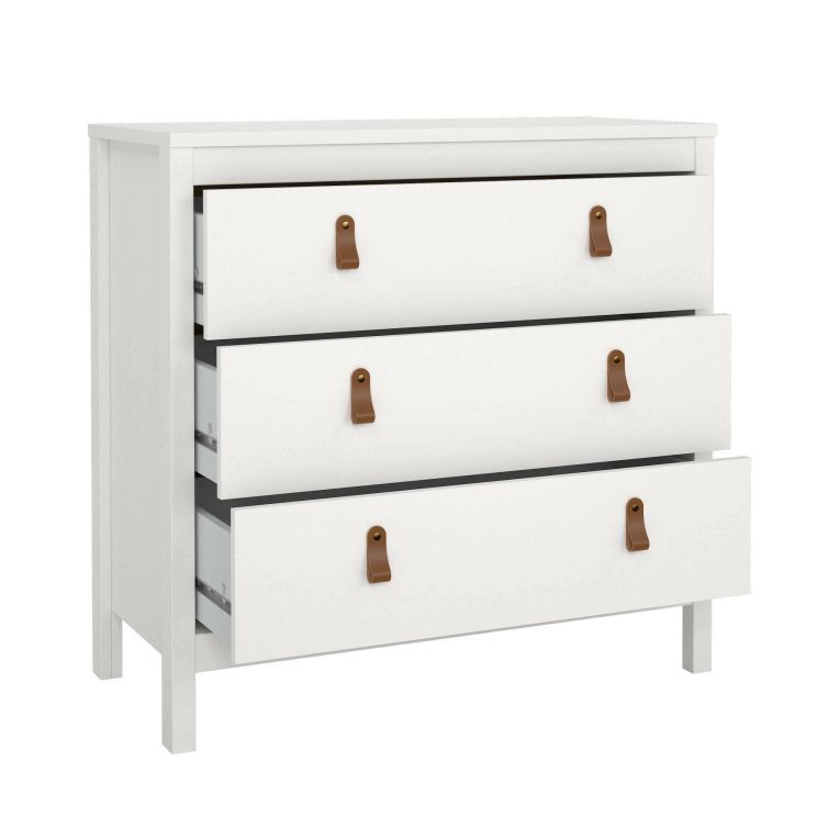 Cassettiera in legno bianca 82x79h cm - Sagar