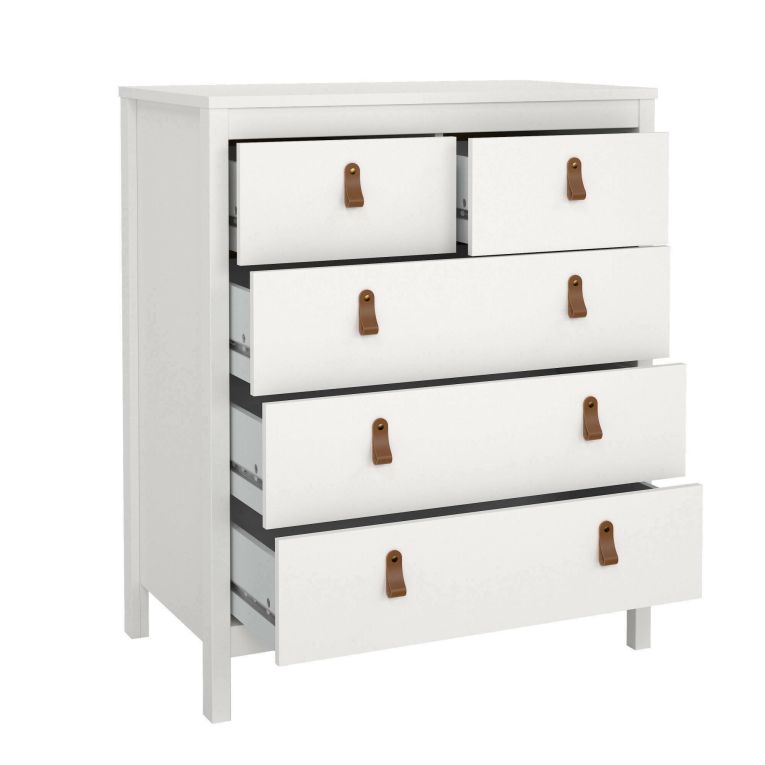 Cassettiera in legno bianca 82x98h cm - Alulim