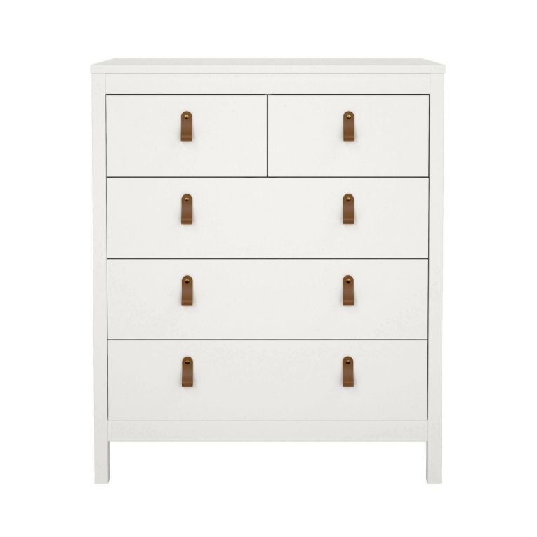 Cassettiera in legno bianca 82x98h cm - Alulim