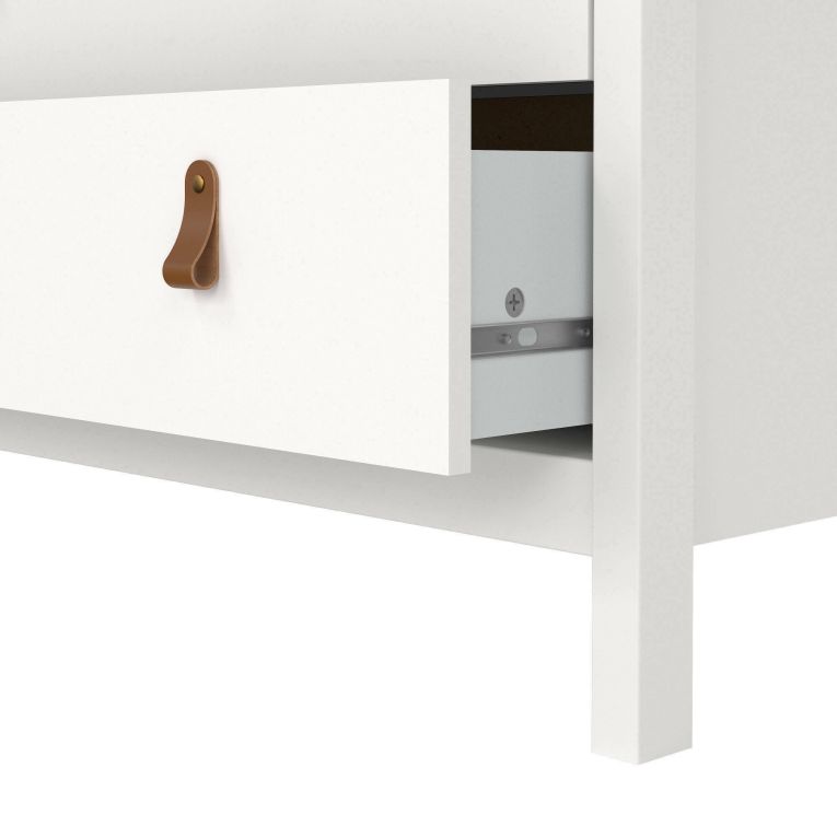 Cassettiera in legno bianca 82x98h cm - Alulim