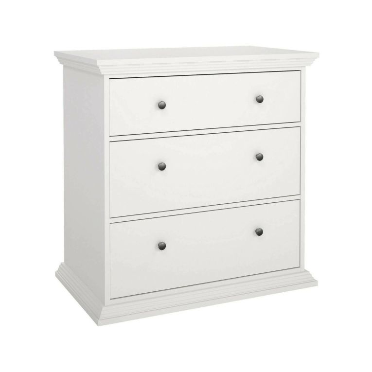 Cassettiera in legno bianca 86x88h cm - Domeng