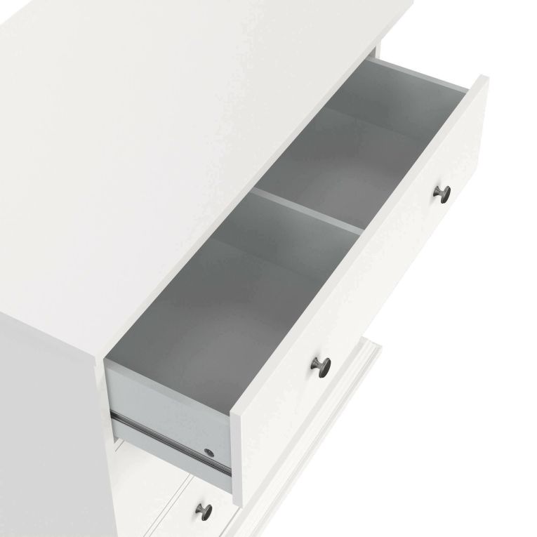 Cassettiera in legno bianca 86x88h cm - Domeng