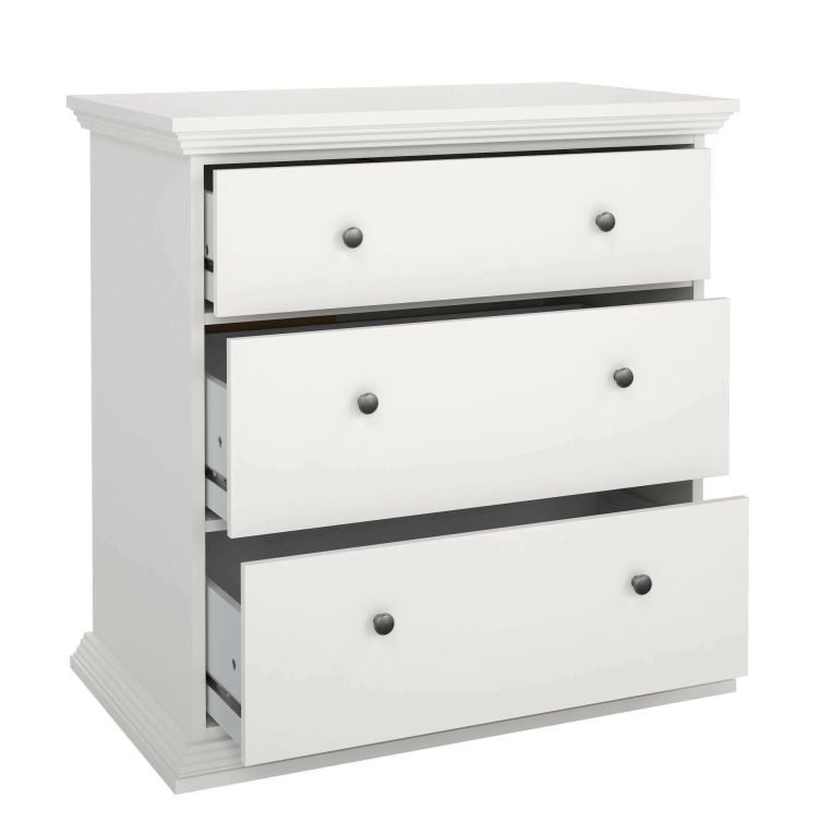 Cassettiera in legno bianca 86x88h cm - Domeng