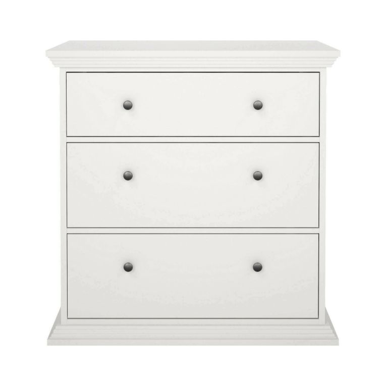 Cassettiera in legno bianca 86x88h cm - Domeng