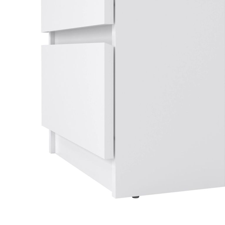 Cassettiera in legno bianca lucida 50x70h cm - Accudino