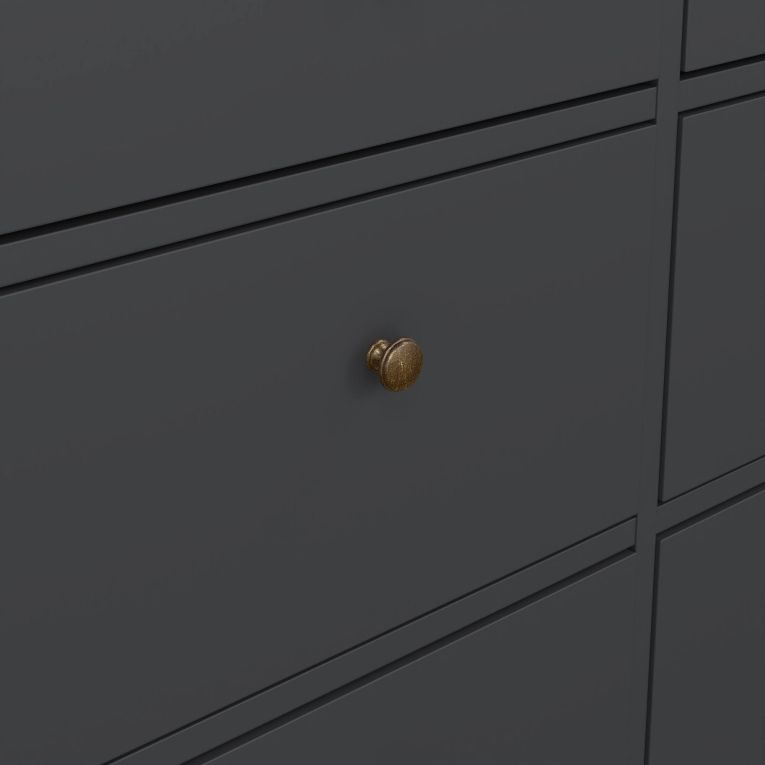 Cassettiera in legno grigia 183x86h cm - Asiagela