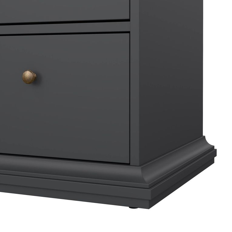 Cassettiera in legno grigia 183x86h cm - Asiagela