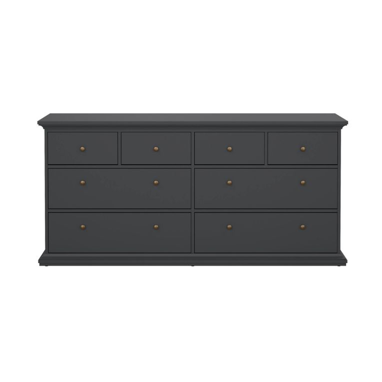 Cassettiera in legno grigia 183x86h cm - Asiagela