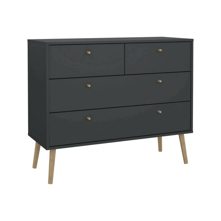 Cassettiera in legno grigia 98x81h cm - Pelagie