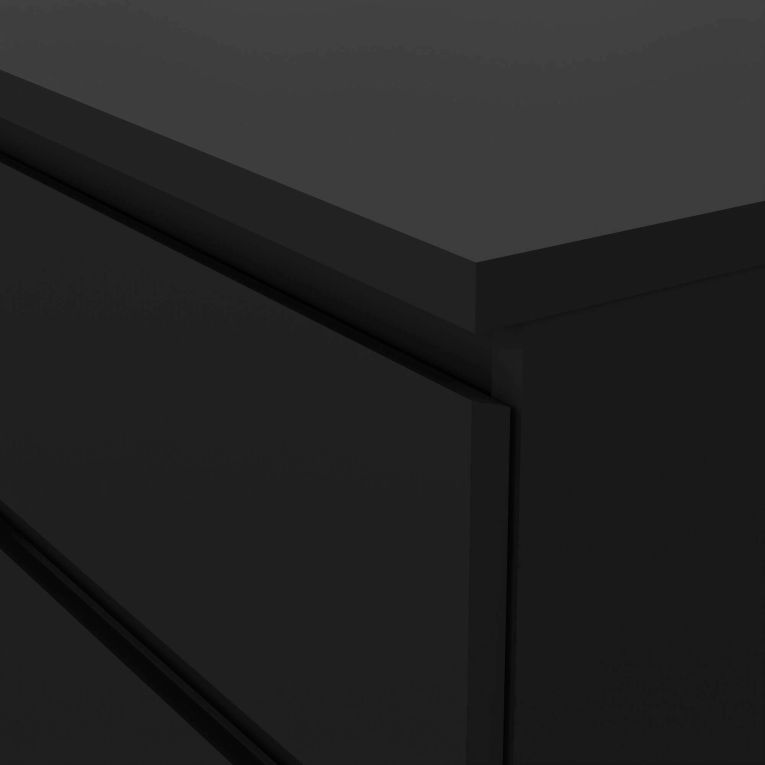 Cassettiera in legno nera 153x70h cm - Aci