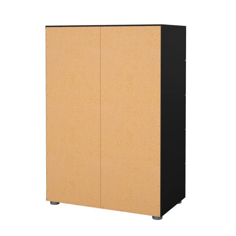 Cassettiera in legno nera 70x102h cm - Alf
