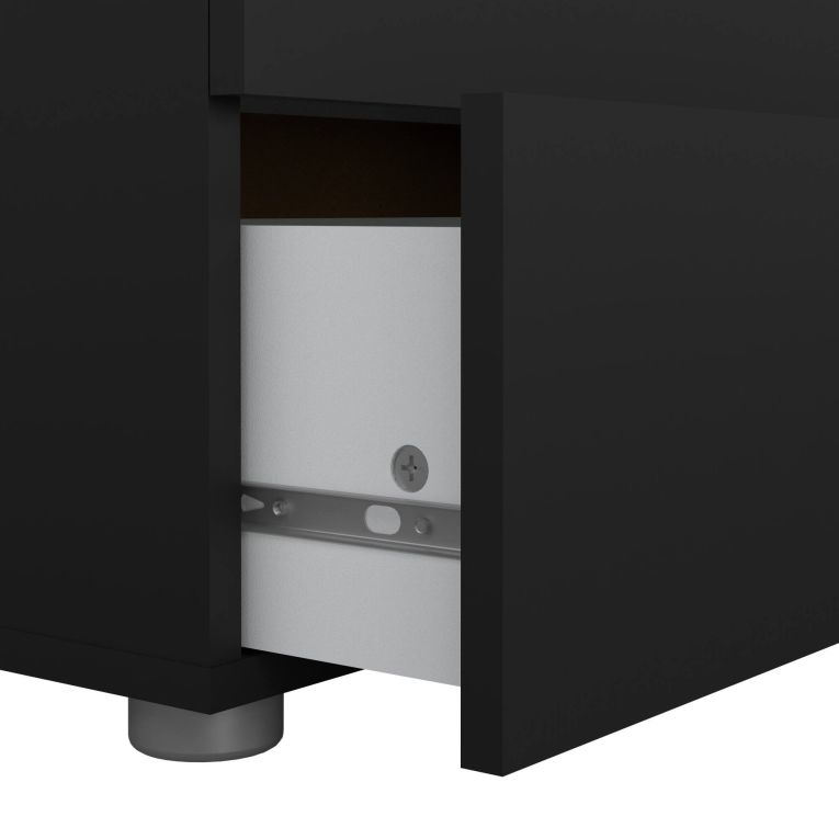 Cassettiera in legno nera 70x102h cm - Alf
