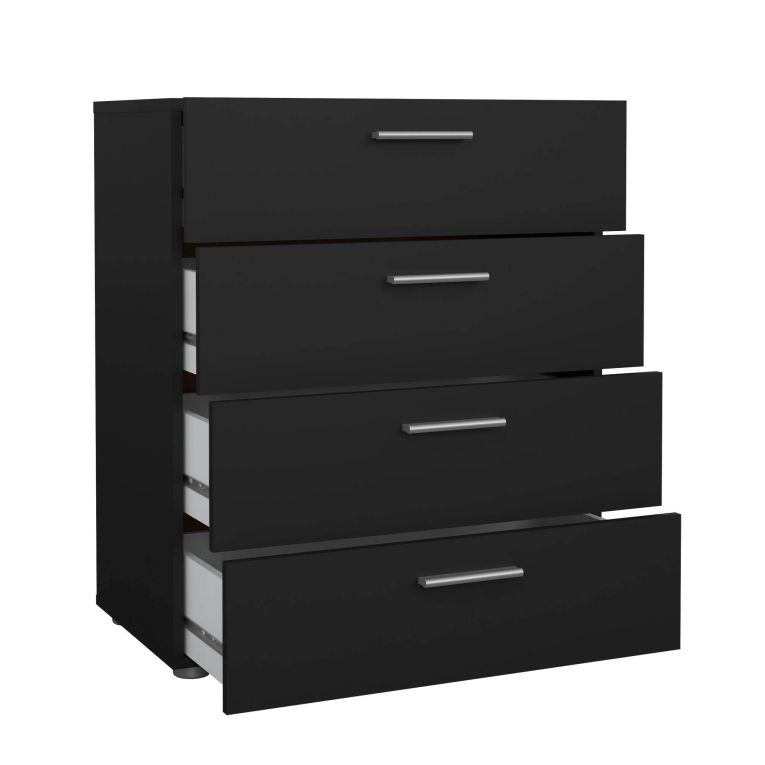 Cassettiera in legno nera 70x82h cm - Asam