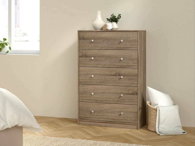 Cassettiera in legno noce 72x108h cm - Contessa