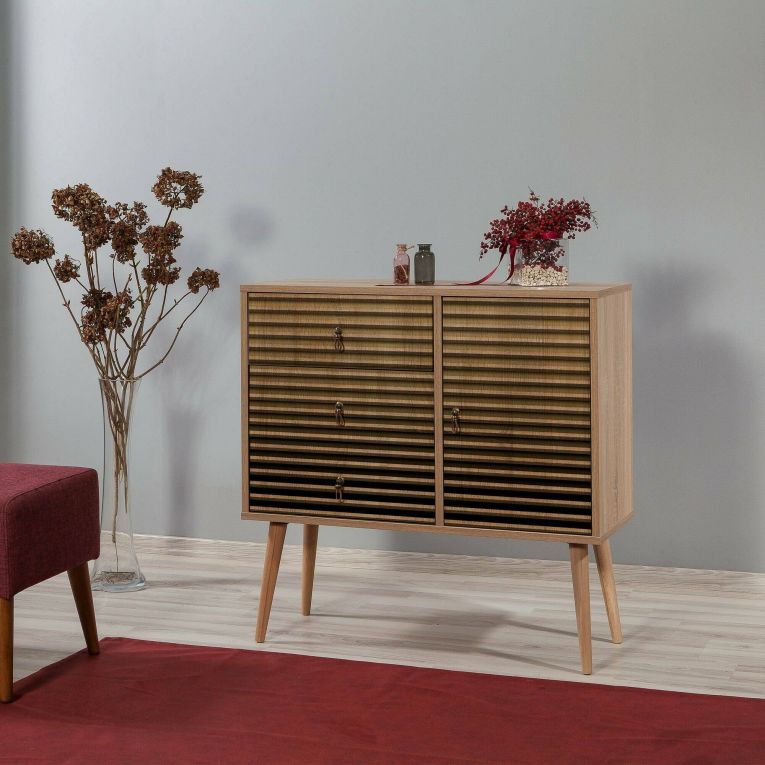 Cassettiera in legno quercia 90x90h cm - Ailanto