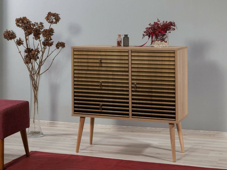 Cassettiera in legno quercia 90x90h cm - Ailanto