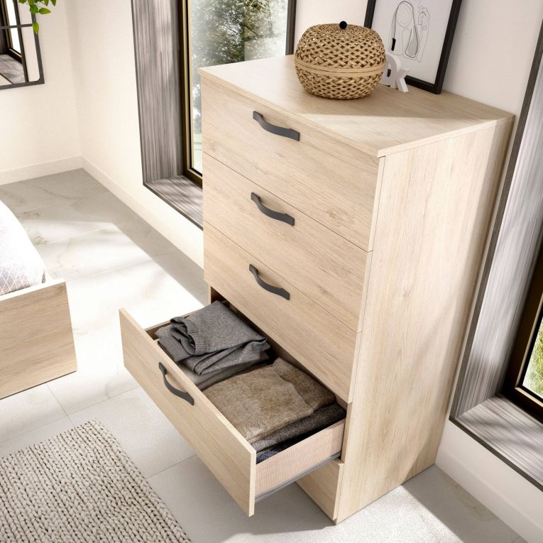 Cassettiera in legno rovere 70x117h cm - Abab