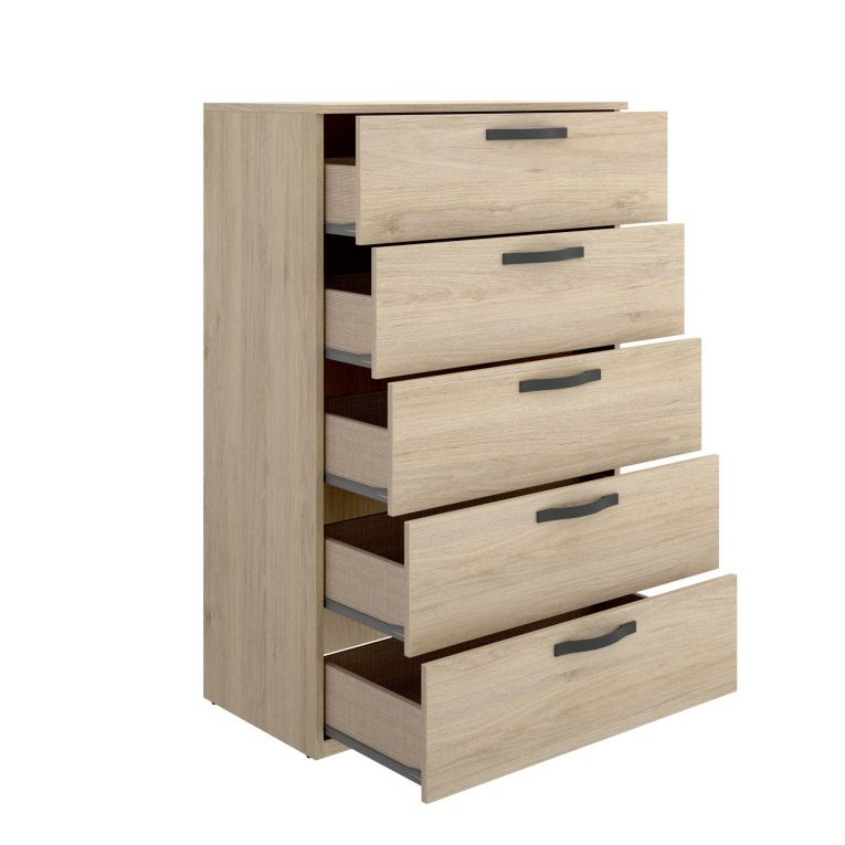 Cassettiera in legno rovere 70x117h cm - Abab