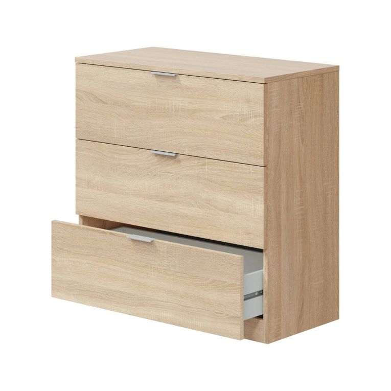 Cassettiera in legno rovere 77x80h cm - Garbino