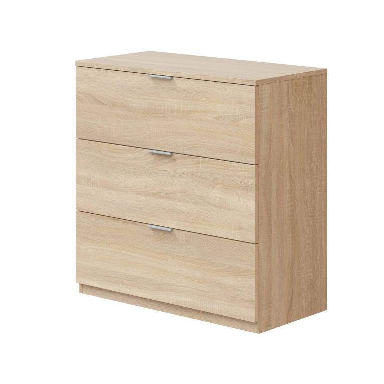 Cassettiera in legno rovere 77x80h cm - Garbino