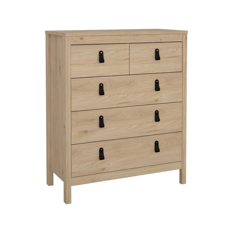 Cassettiera in legno rovere 82x98h cm - Nicholas