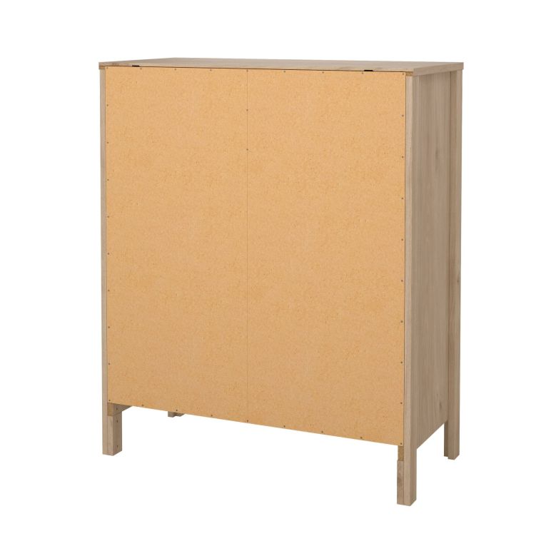 Cassettiera in legno rovere 82x98h cm - Nicholas