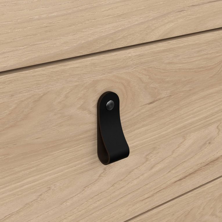 Cassettiera Jeanine, Settimino multiuso, Comò camera da letto, Mobile con cassetti, 38x82 h99 cm, Rovere