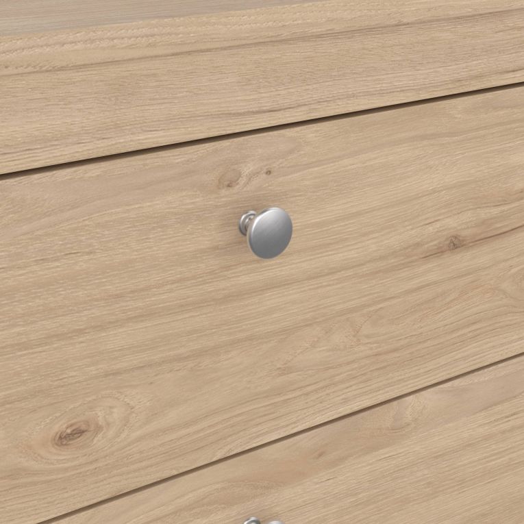 Cassettiera Joceline, Settimino multiuso, Comò camera da letto, Mobile con cassetti, 38x82 h80 cm, Rovere