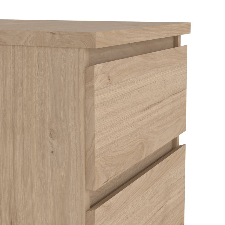 Cassettiera Joelle, Settimino multiuso, Comò camera da letto, Mobile con cassetti, 50x40 h111 cm, Rovere