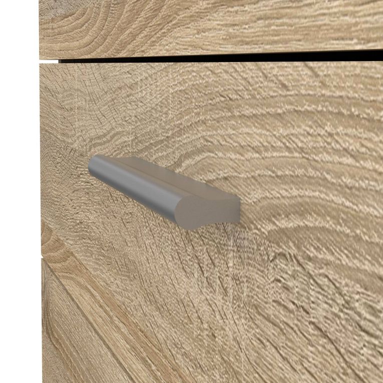 Cassettiera Marinette, Settimino multiuso, Comò camera da letto, Mobile con cassetti, 40x80 h68 cm, Quercia