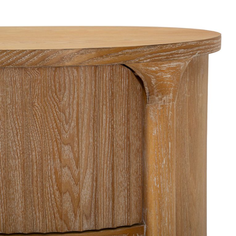 Cassettiera Marrone Ciliegio oro 3 Cassetti Effetto Invecchiato 81x47x82h cm, Apertura Scorrevole - Fama