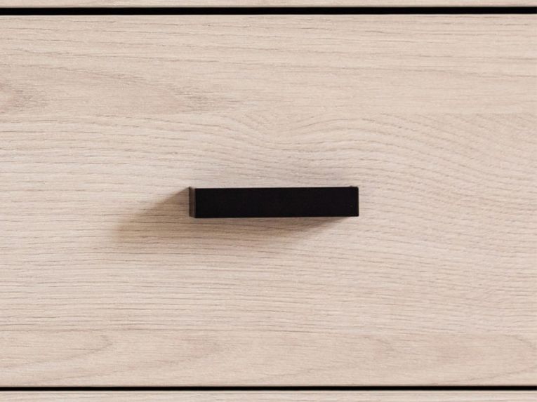 Cassettiera Marrone Rovere 4 Cassetti Apertura Scorrevole 80x40x90h cm, Chiusura Scorrevole - Rosasco