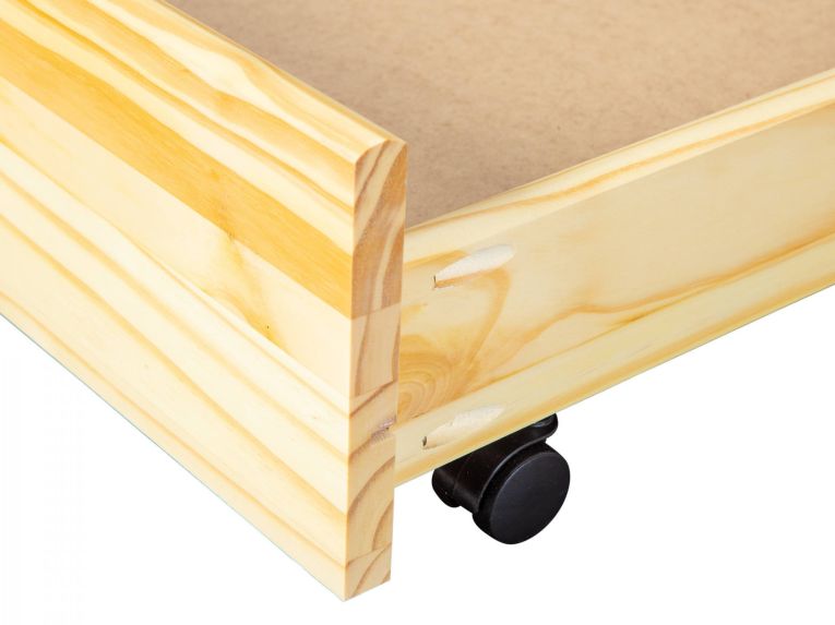 Cassettiera Marrone Rovere un Cassetto Apertura Scorrevole 199x22x94h cm, Chiusura Scorrevole - Casape