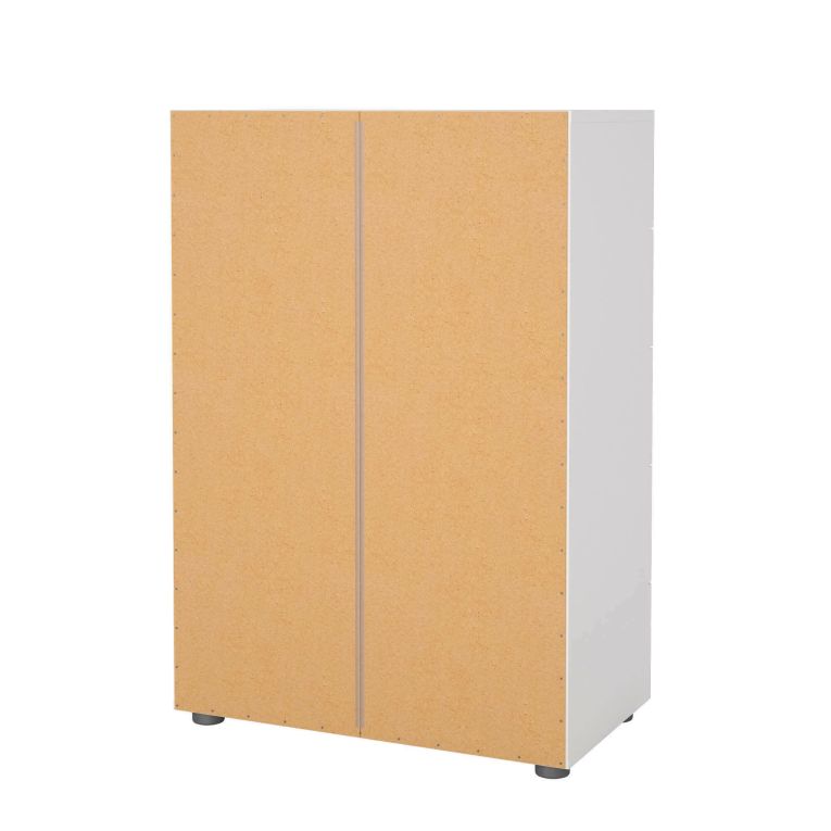 Cassettiera Mavis, Settimino multiuso, Comò camera da letto, Mobile con cassetti, 70x40 h102 cm, Bianco