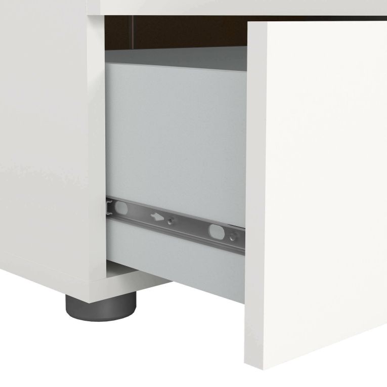 Cassettiera Mavis, Settimino multiuso, Comò camera da letto, Mobile con cassetti, 70x40 h102 cm, Bianco