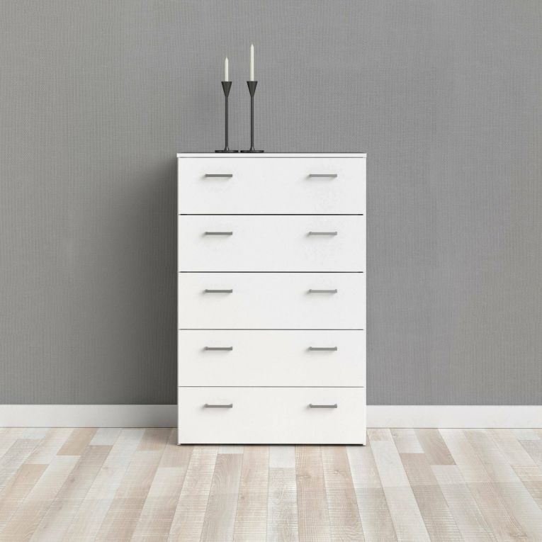 Cassettiera minimal bianca 74x114h cm - Aikol