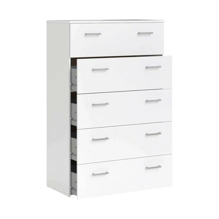 Cassettiera minimal bianca 74x114h cm - Aikol