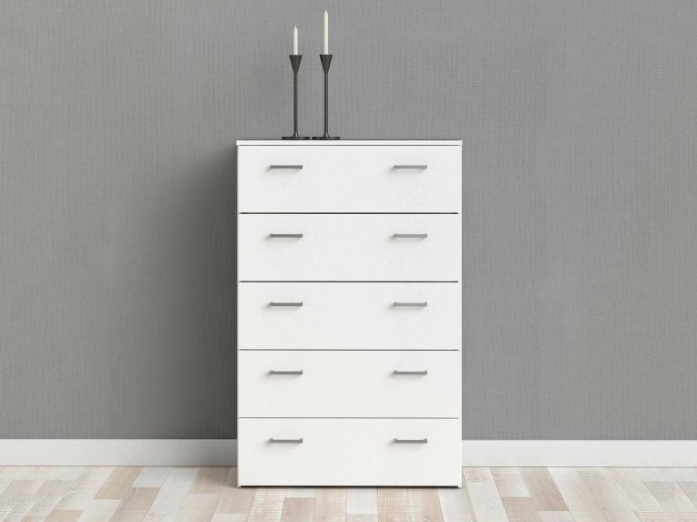 Cassettiera minimal bianca 74x114h cm - Aikol