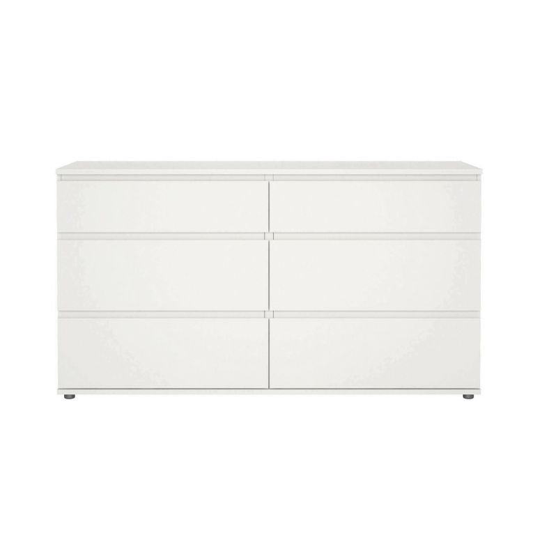 Cassettiera moderna bianca 153x83h cm - Albacore