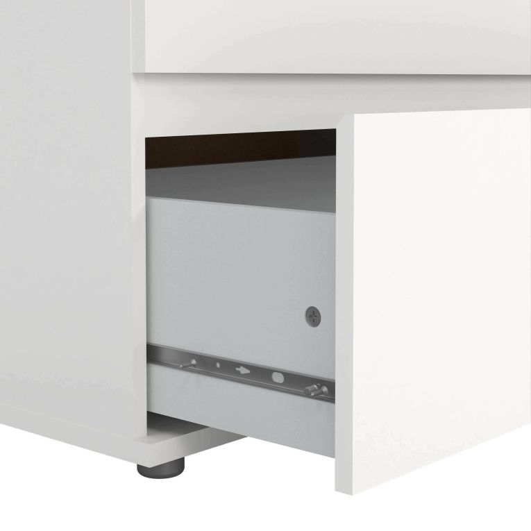 Cassettiera moderna bianca 153x83h cm - Albacore