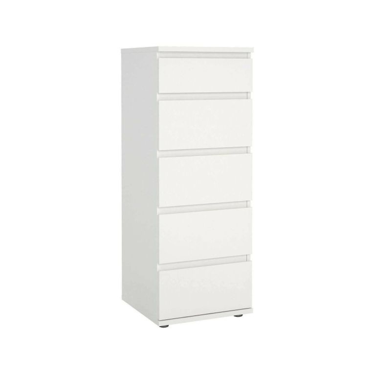 Cassettiera moderna bianca 40x106h cm - Abelarda