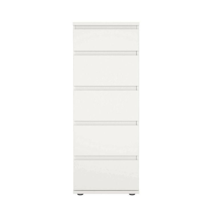 Cassettiera moderna bianca 40x106h cm - Abelarda