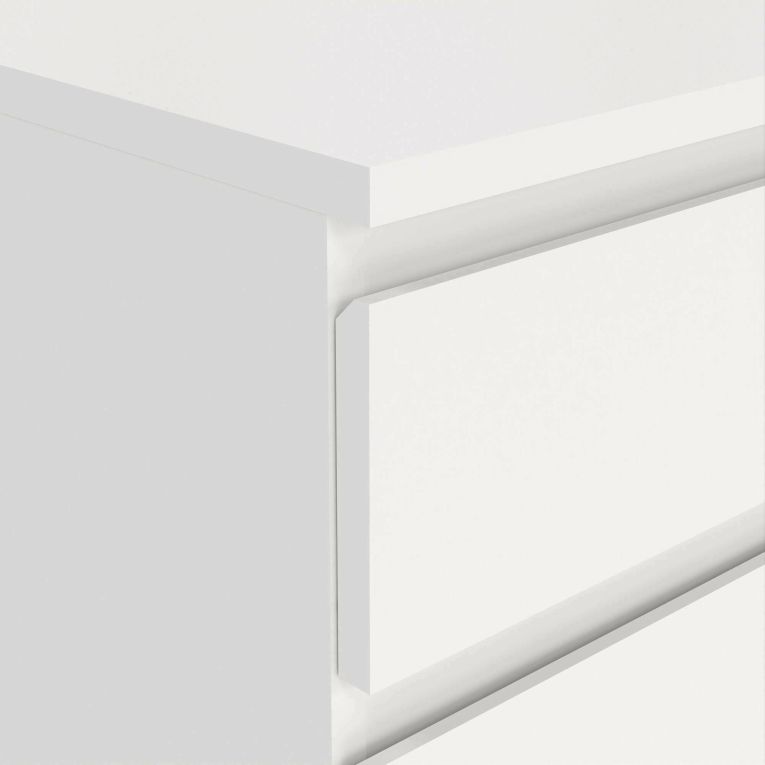 Cassettiera moderna bianca 40x106h cm - Abelarda