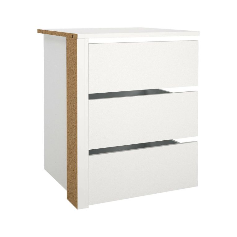 Cassettiera moderna bianca 57x69h cm - Giacarta
